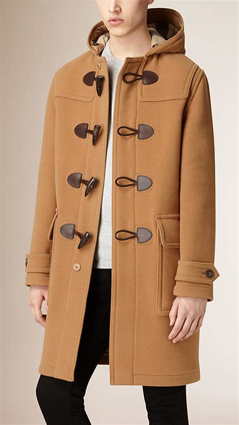 burberry brit dufflecoat herren|burberry wool cashmere tailored coat.